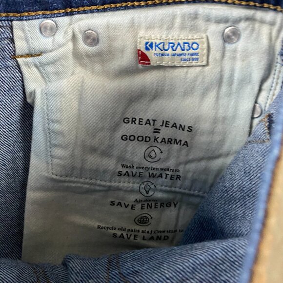 J.CREW 250 Skinny Kurabo Jeans Mens 31 x 30 Fits 30 x 28 Japanese Denim Stretch - Picture 8 of 14